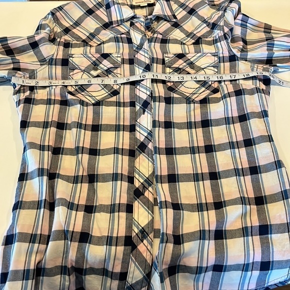True Religion Long Sleeve Button Down Western Shirt Size L - Picture 9 of 16
